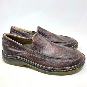 Dr. Martens Lennon Men’s Brown Pebbled  Leather Loafers Size 9